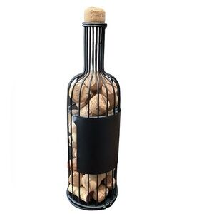 👜Wine bottle wired shaped‎ cork holder 13” tall